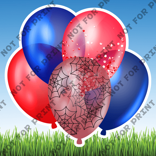 ACME Yard Cards Medium Superhero Balloon Bundles #047