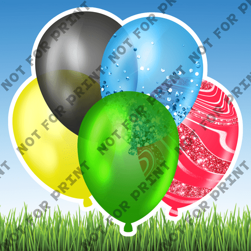 ACME Yard Cards Medium Superhero Balloon Bundles #049