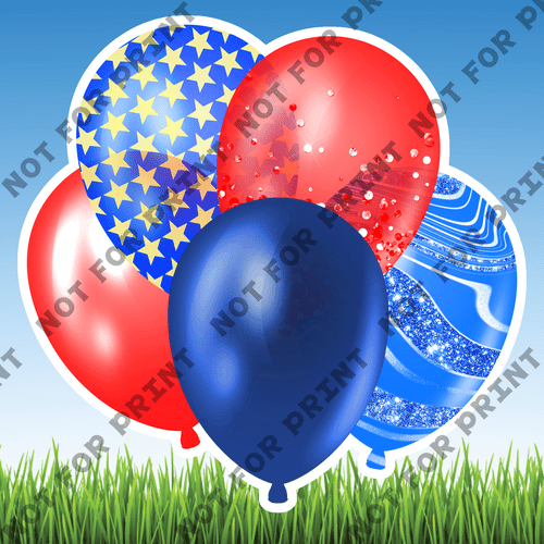 ACME Yard Cards Medium Superhero Balloon Bundles #062
