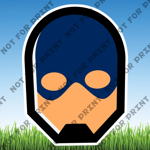 ACME Yard Cards Medium Superhero Masks #001