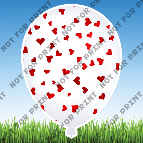 ACME Yard Cards Medium Valentines Day Balloons #025