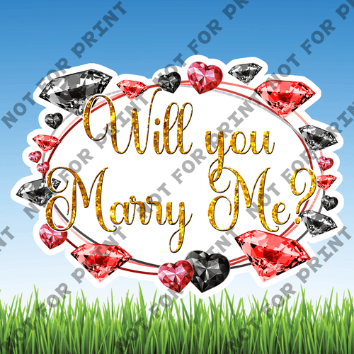 ACME Yard Cards Medium Will you Marry Me #001