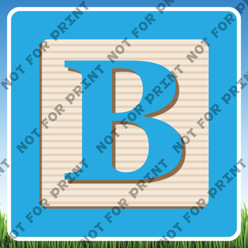 ACME Yard Cards Medium Wooden Block Alphabet & Numbers #010
