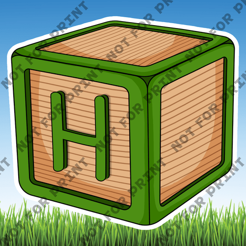 ACME Yard Cards Medium Wooden Blocks #009