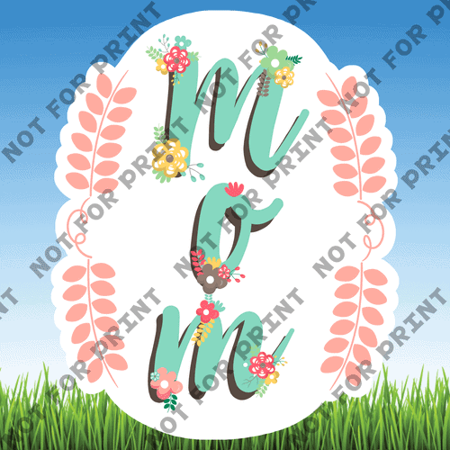 ACME Yard Cards Mothers Day Word Flair #017