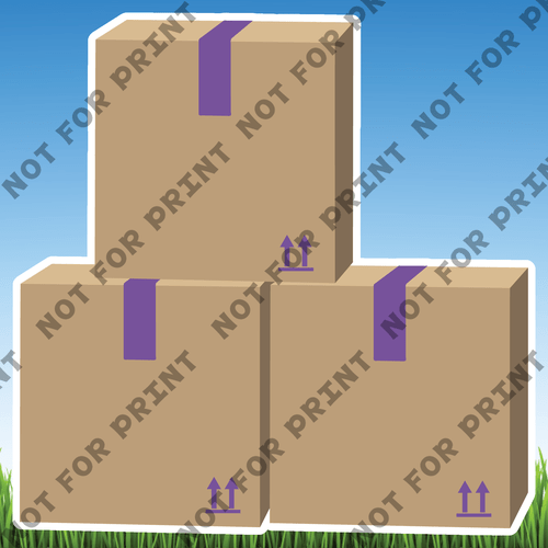 ACME Yard Cards Packing Boxes #019
