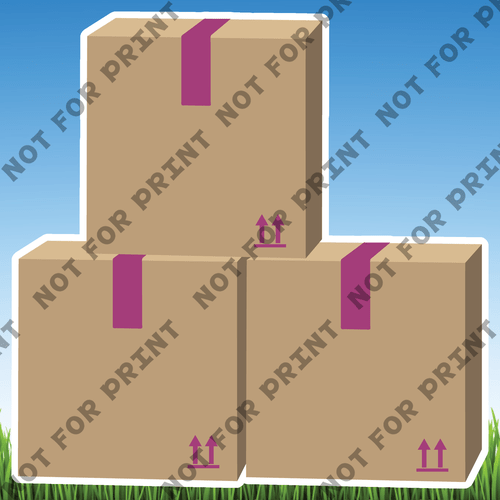 ACME Yard Cards Packing Boxes #020