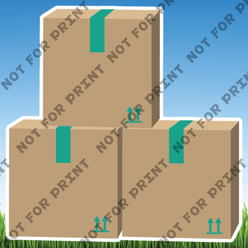 ACME Yard Cards Packing Boxes #027