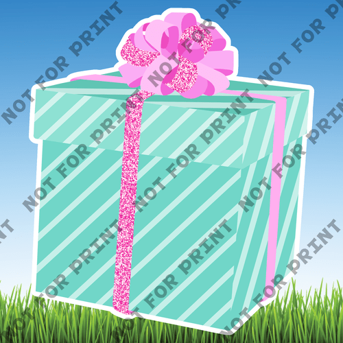 ACME Yard Cards Pastels Glitter Birthday Theme #026
