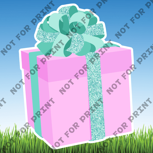 ACME Yard Cards Pastels Glitter Birthday Theme #027