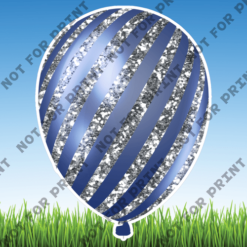 ACME Yard Cards Patriotic Balloons #013