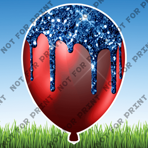 ACME Yard Cards Patriotic Balloons #018