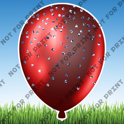 ACME Yard Cards Patriotic Balloons #020
