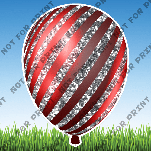 ACME Yard Cards Patriotic Balloons #021