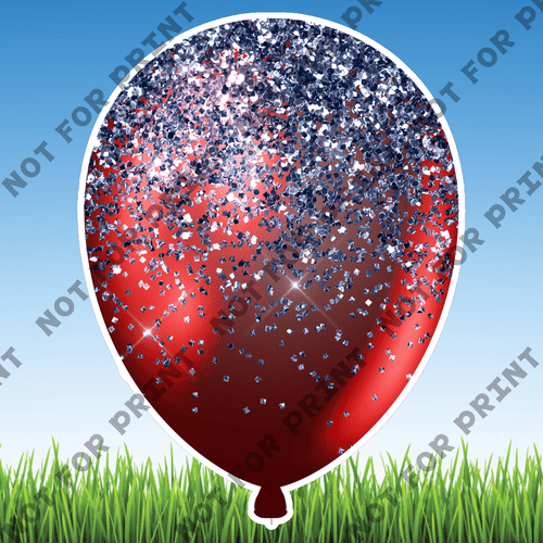 ACME Yard Cards Patriotic Balloons #023