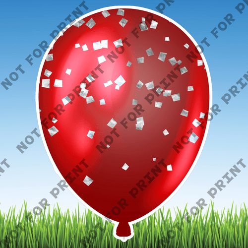 ACME Yard Cards Patriotic Balloons #026