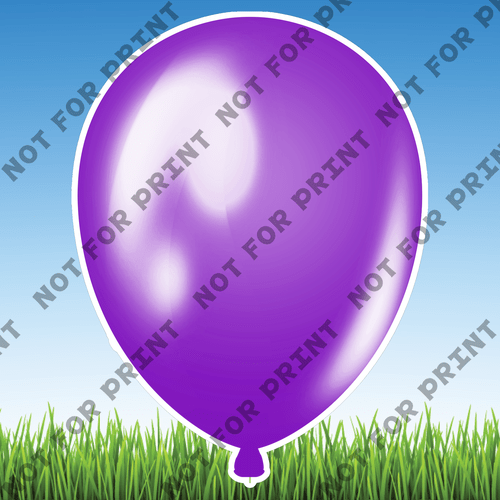 ACME Yard Cards Pink & Purple Balloons  #019