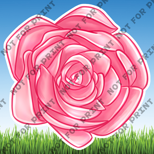 ACME Yard Cards Pink & Red Roses #001
