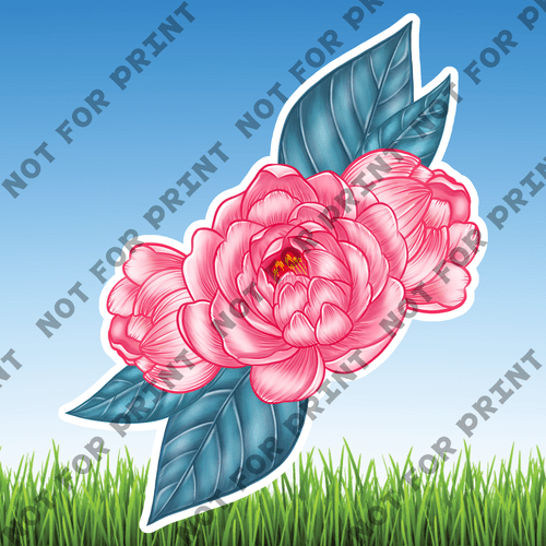 ACME Yard Cards Pink & Red Roses #006