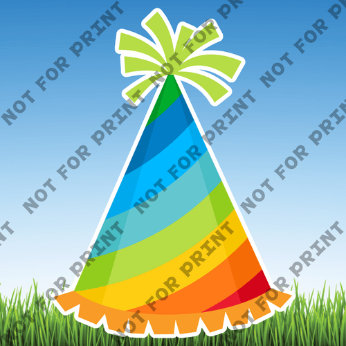 ACME Yard Cards Rainbow Birthday Theme #049