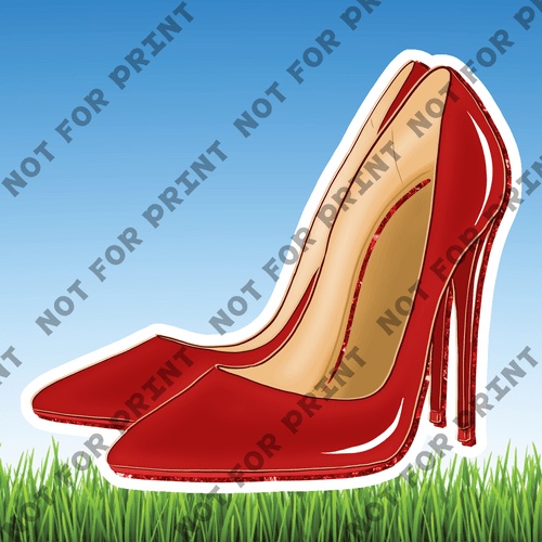 ACME Yard Cards Red Glam Fashion Theme #022