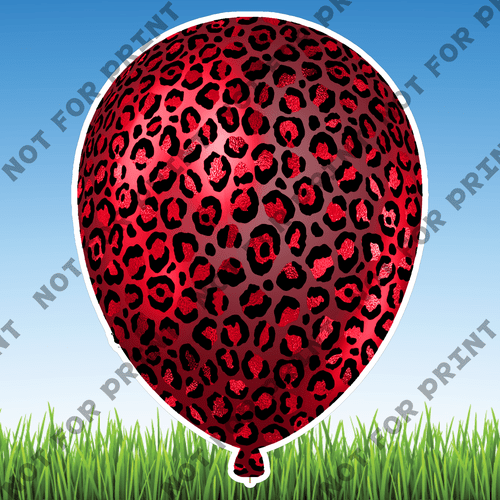 ACME Yard Cards Red & Gold Balloons #016