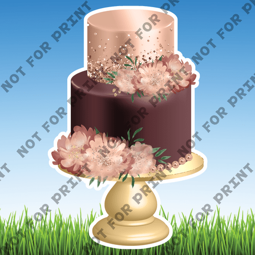 ACME Yard Cards Rose Gold Cake #014