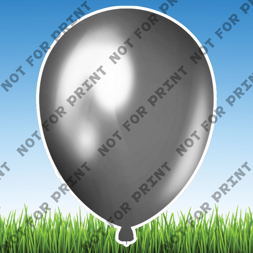 ACME Yard Cards Silver Balloons #009
