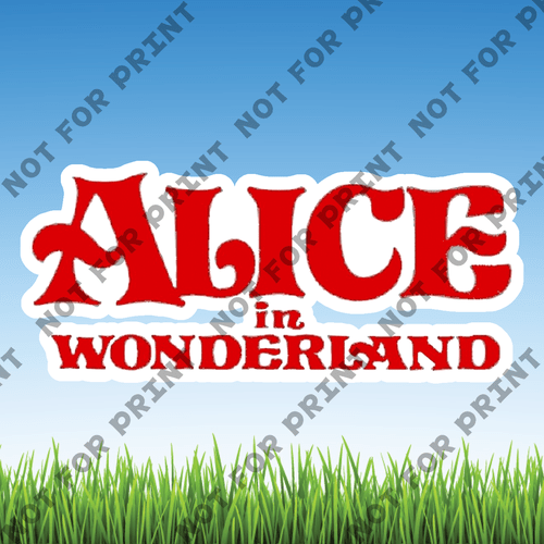 ACME Yard Cards Small Alice In Wonderland #006