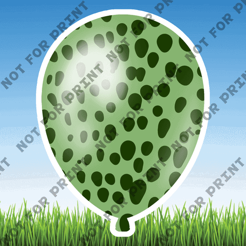 ACME Yard Cards Small Animal Print Balloons #000