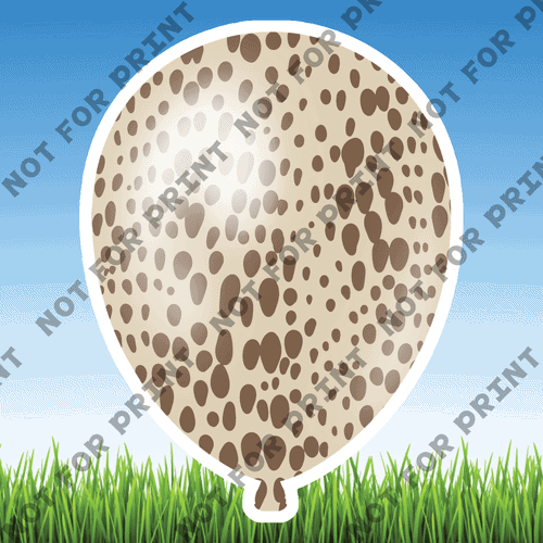 ACME Yard Cards Small Animal Print Balloons #003
