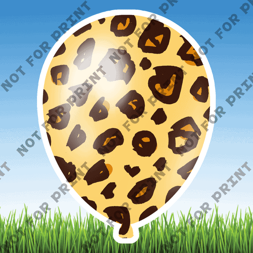ACME Yard Cards Small Animal Print Balloons #010