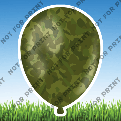ACME Yard Cards Small Army Balloons #001