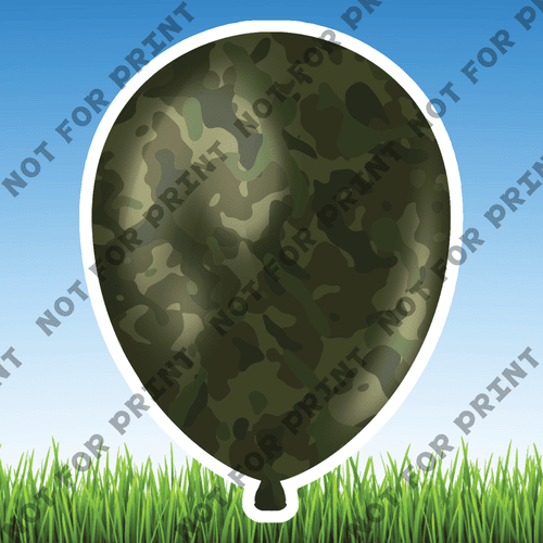 ACME Yard Cards Small Army Balloons #002