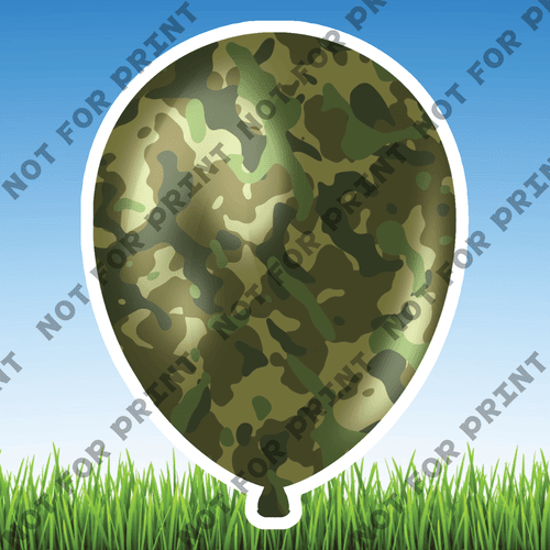 ACME Yard Cards Small Army Balloons #003