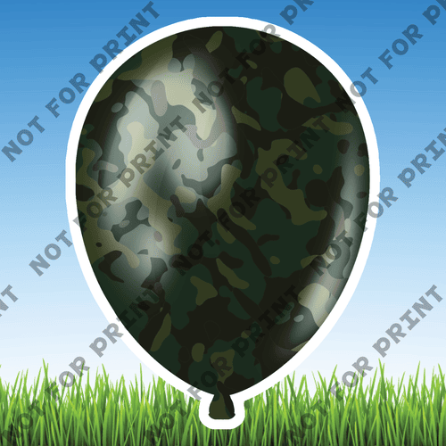 ACME Yard Cards Small Army Balloons #004