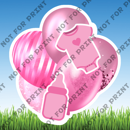 ACME Yard Cards Small Baby Shower Balloon Bundles #041