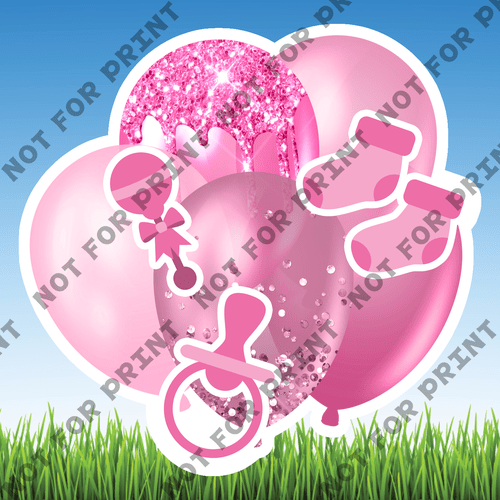 ACME Yard Cards Small Baby Shower Balloon Bundles #043