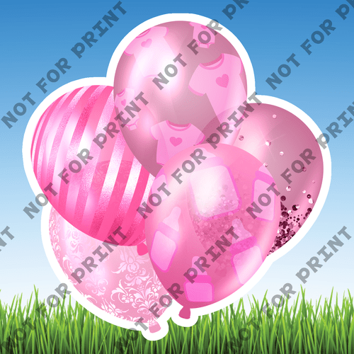 ACME Yard Cards Small Baby Shower Balloon Bundles #045