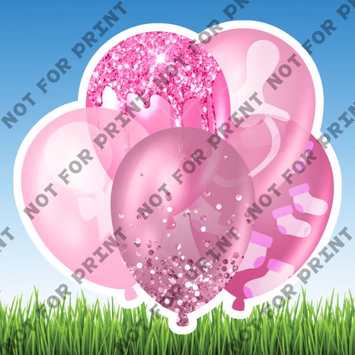 ACME Yard Cards Small Baby Shower Balloon Bundles #047