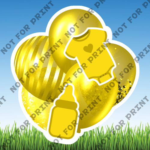 ACME Yard Cards Small Baby Shower Balloon Bundles #049