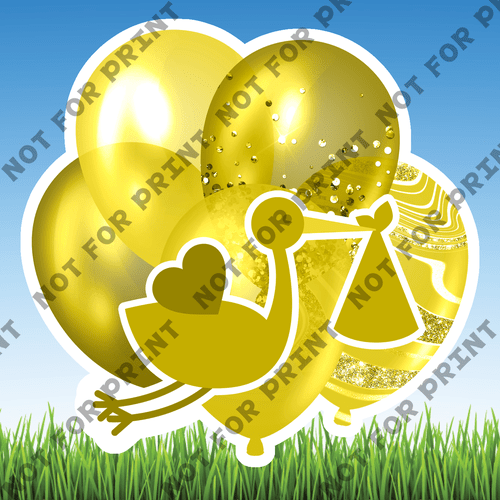 ACME Yard Cards Small Baby Shower Balloon Bundles #050