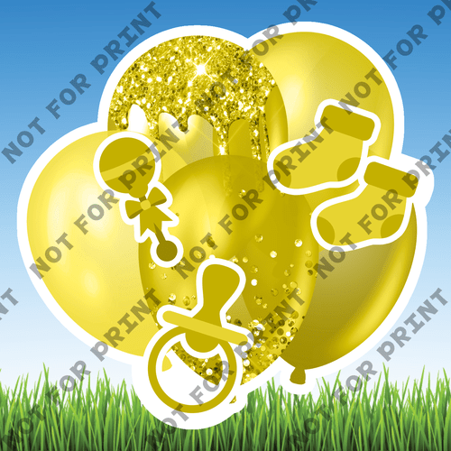 ACME Yard Cards Small Baby Shower Balloon Bundles #051