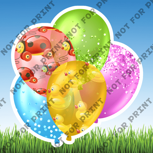 ACME Yard Cards Small Baby Shower Balloon Bundles #072
