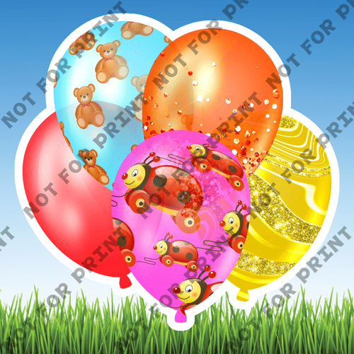 ACME Yard Cards Small Baby Shower Balloon Bundles #074