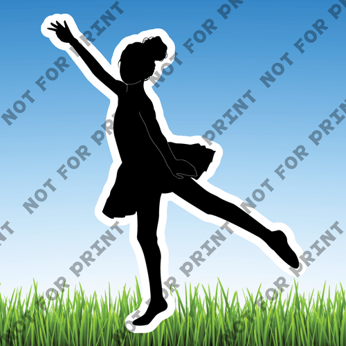 ACME Yard Cards Small Ballet Silhouettes #001