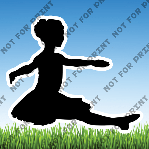 ACME Yard Cards Small Ballet Silhouettes #003