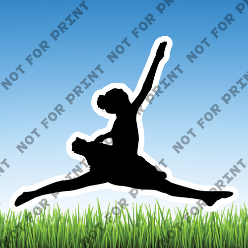 ACME Yard Cards Small Ballet Silhouettes #009