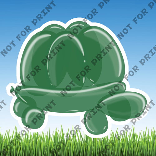 ACME Yard Cards Small Balloons Animals #012