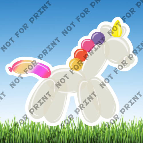 ACME Yard Cards Small Balloons Animals #013